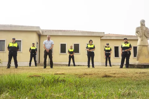 Jérôme Bouteiller lors d’une formation avec des agents de police municipale